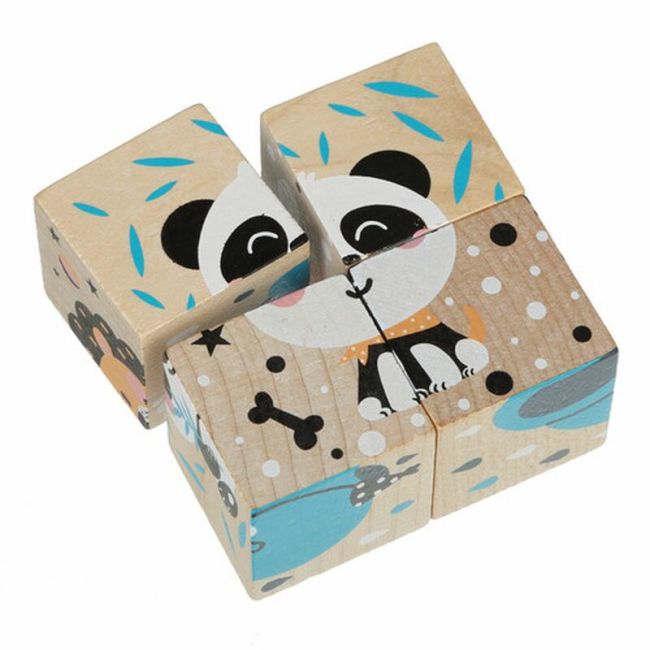 Jucarie din lemn, Cubika, Puzzle din lemn &quot;Jungla&quot; KRT15429