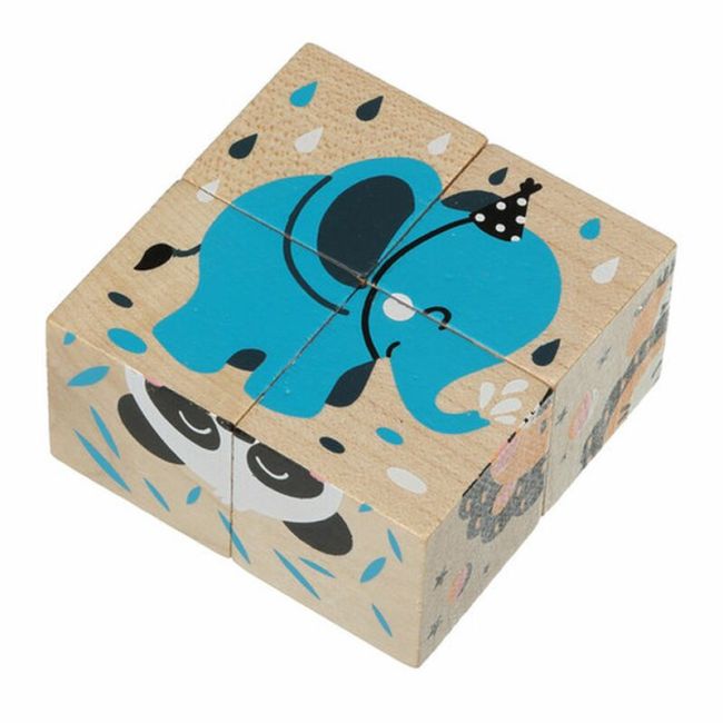 Jucarie din lemn, Cubika, Puzzle din lemn &quot;Jungla&quot; KRT15429