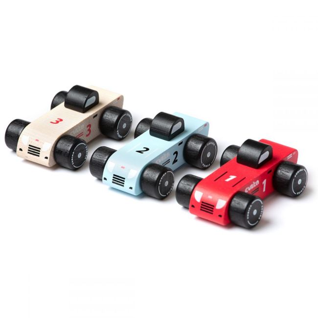 Jucarie din lemn, Cubika, Racing Cars KRT15474