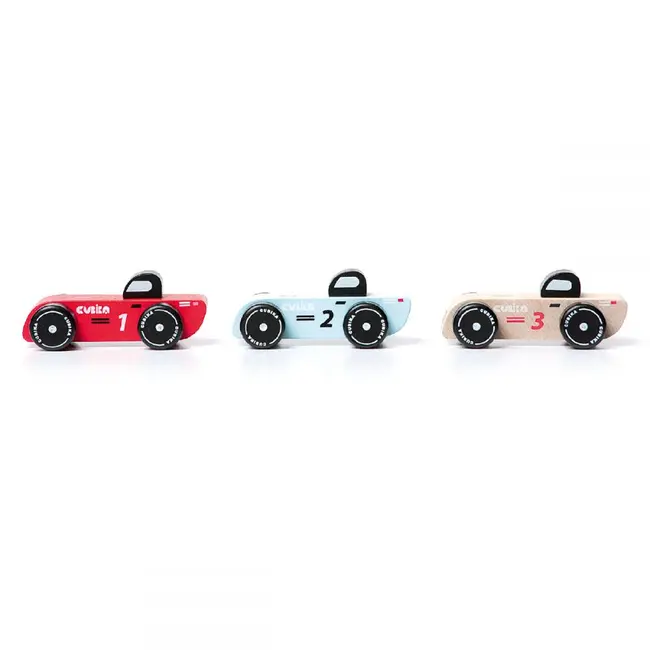Jucarie din lemn, Cubika, Racing Cars KRT15474