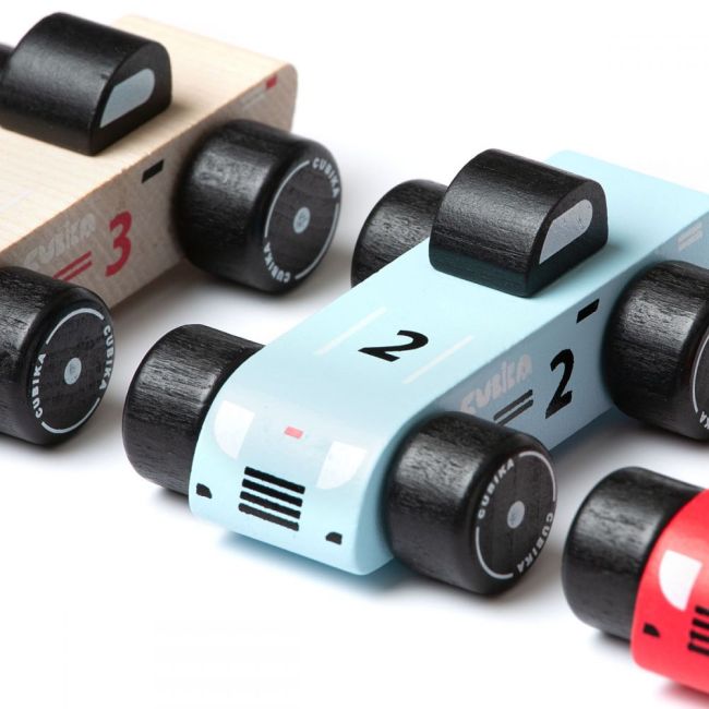 Jucarie din lemn, Cubika, Racing Cars KRT15474