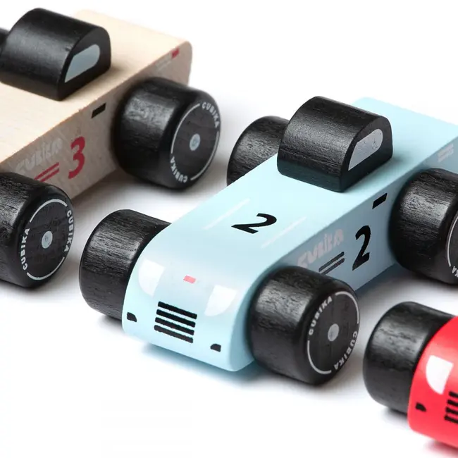 Jucarie din lemn, Cubika, Racing Cars KRT15474