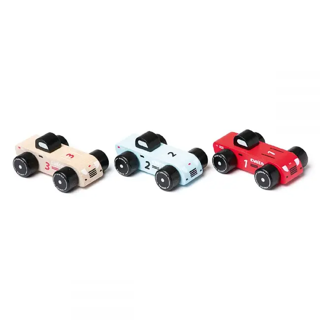 Jucarie din lemn, Cubika, Racing Cars KRT15474