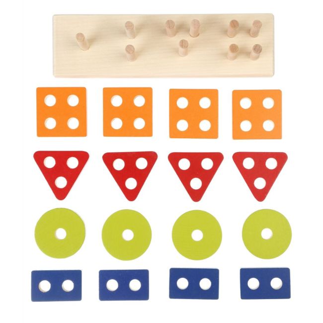 Jucarie din lemn, Cubika, Sortator forme geometrice 02 KRT15337