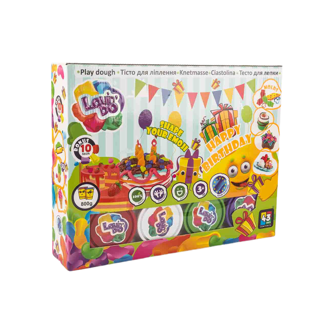 Set de modelat plastilina, Lovin&#039;Do - HAPPY BIRTHDAY 2 KRTOK11011