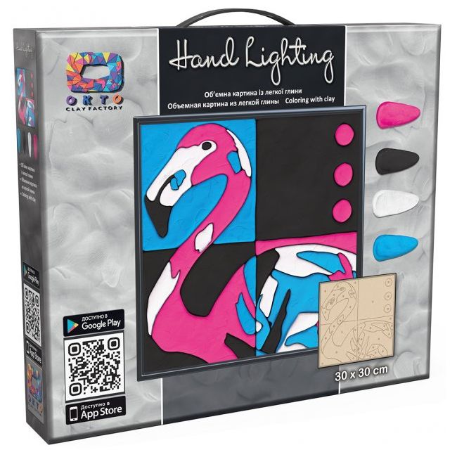 Set pictura 3D cu argila usoara, 30*30cm - FLAMINGO KRTOK70082