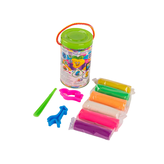 Set plastilina 100% ECO, Lovin&#039;Do - 6 culori si forme de modelaj KRTOK31007