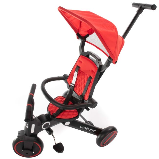 Tricicleta Uonibay 3 in 1, Pliabila si Reversibila - Red KRTSL168RED