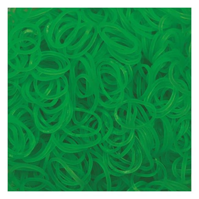 Elastice Rainbow Loom - Jelly Verde-lime-600 buc - RL851566005042