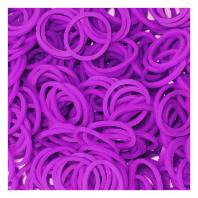 Elastice Rainbow Loom - Neon Mov - 300 buc. - RL851566005349