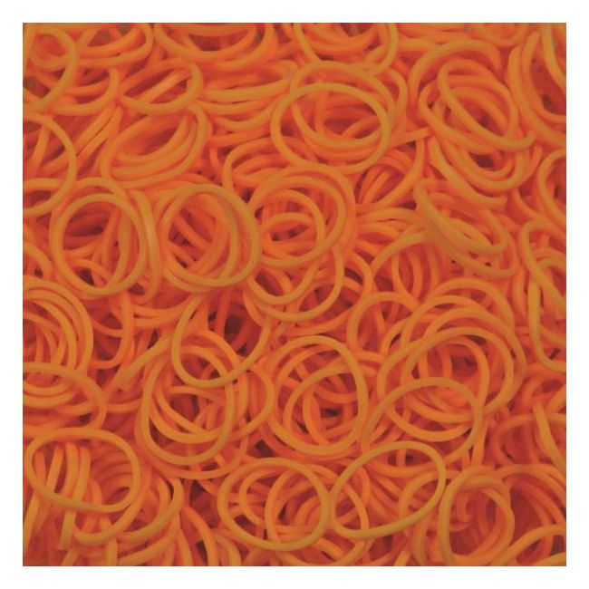Elastice Rainbow Loom - Neon Portocaliu - 600 buc. - RL851566005202