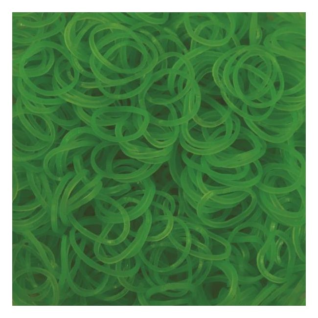 Elastice Rainbow Loom - Neon Verde - 600 buc. - RL851566005189