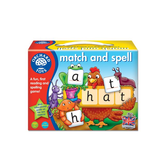 Joc educativ in limba engleza Potriveste si formeaza cuvinte  MATCH AND SPELL - OR004