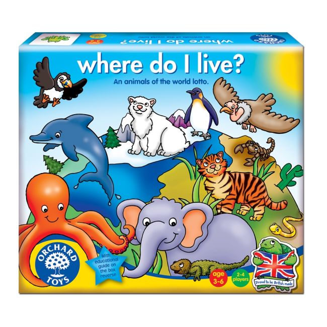 Joc educativ loto Habitate WHERE DO I LIVE - OR069