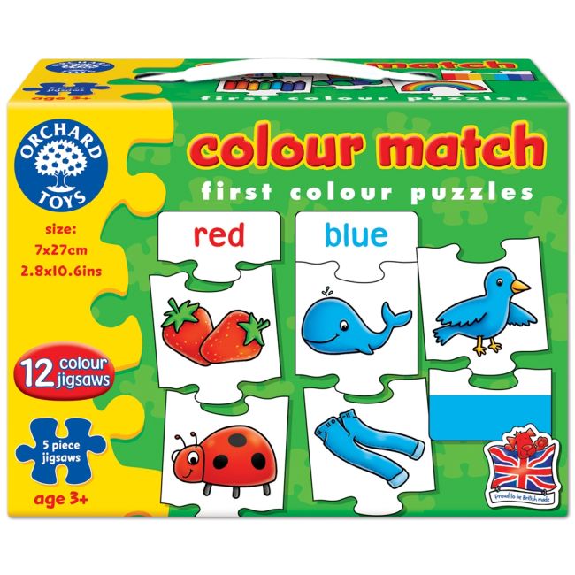 Joc educativ - puzzle in limba engleza Invata culorile prin asociere COLOUR MATCH - OR223