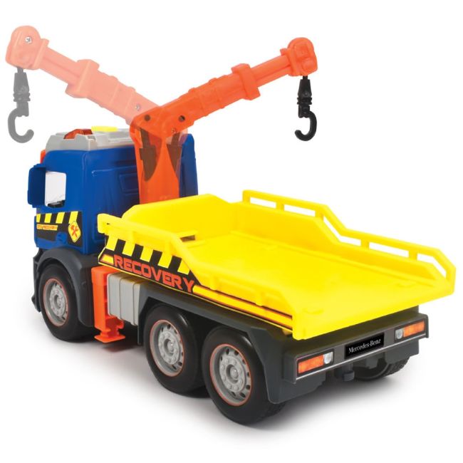 Camion de tractare dickie toys mercedes recovery cu masinuta hubs203745016