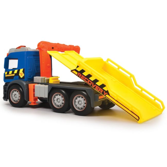 Camion de tractare dickie toys mercedes recovery cu masinuta hubs203745016