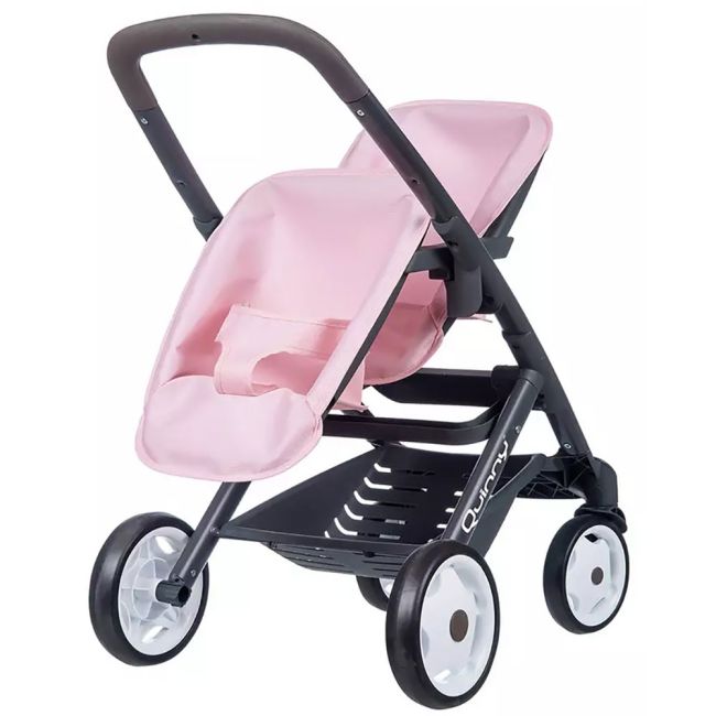 Carucior pentru papusi smoby maxi cosy quinny twin roz hubs7600253217
