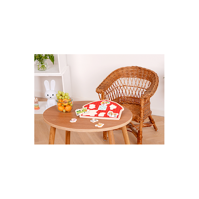 Puzzle din lemn - casuta animalutelor