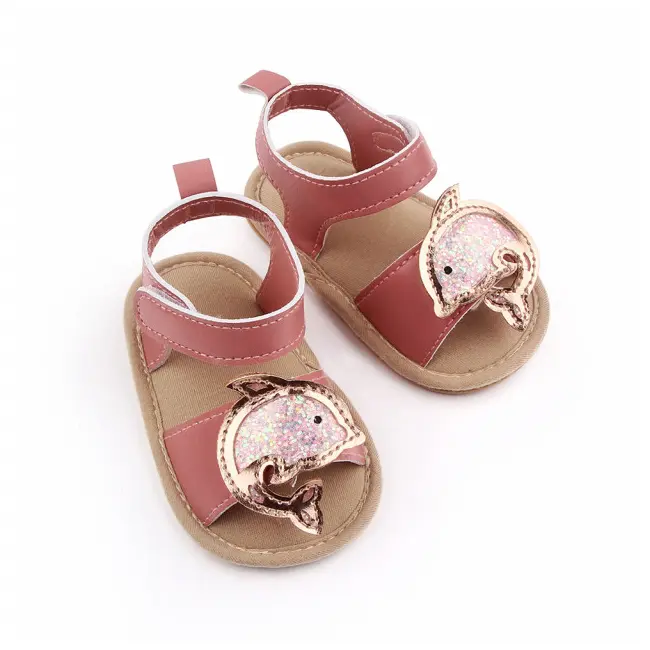 Sandalute roz pudra pentru fetite - Delfinul auriu MDd2611-3-sa5