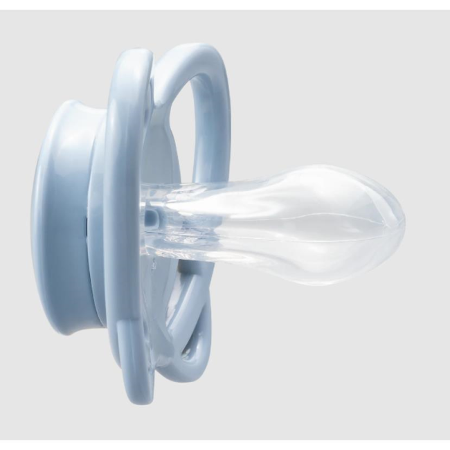 Set 2 Suzete MyButterfly din silicon, forma anatomica, simetrica, tetina ortodontica flexibila, cu cutie de transport si sterilizare, 0 - 6 luni, nip first moments 31610