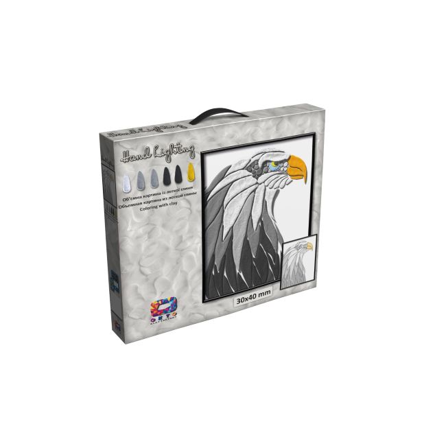 Set pictura 3D cu argila usoara, 40*30cm - Eagle KRTOK70078