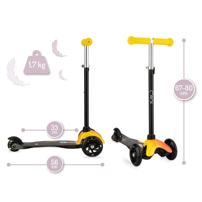 Trotineta de echilibru MoMi WEENDY Yellow KRTHULA00004