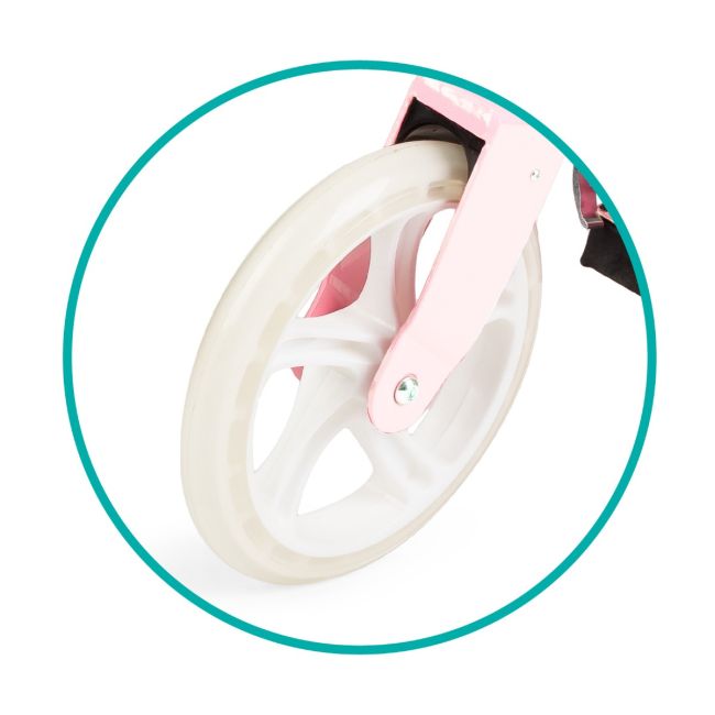 Trotineta freestyle, QKIDS, WEISS Light Pink, Ghidon reglabil pe 3 trepte, Amortizor Easy&amp;Up, Platforma anti-derapanta, Pliabila, Aluminiu KRTKIDS00033