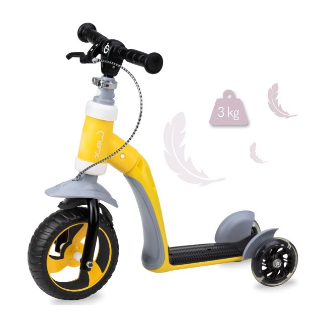 Trotineta transformabila 2 in 1 MoMi ELIOS Yellow KRTROBI00032