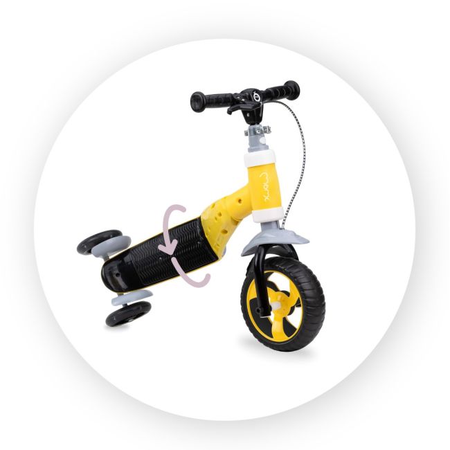 Trotineta transformabila 2 in 1 MoMi ELIOS Yellow KRTROBI00032