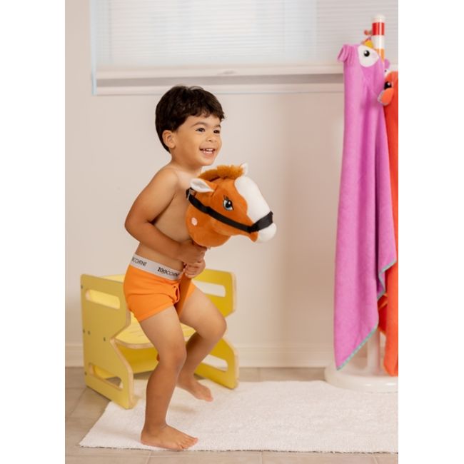 Boxeri din bumbac organic, pentru baieti, Zoocchini Space Force, 5-6 ani - set 3 buc KRTZOO32293