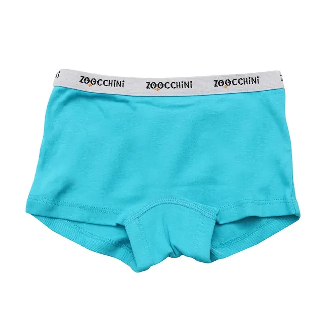 Boxeri din bumbac organic, pentru fete, Zoocchini Flower Power, 5-6 ani - set 3 buc KRTZOO32354