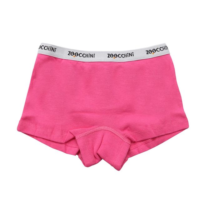 Boxeri din bumbac organic, pentru fete, Zoocchini Flower Power, 5-6 ani - set 3 buc KRTZOO32354