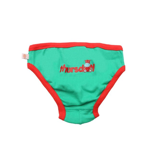 Chilotei din bumbac organic, pentru baieti, Zoocchini, Zilele săptămânii, 4-5 ani - 7 buc KRTZOO32316