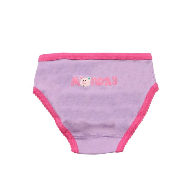 Chilotei din bumbac organic, pentru fete, Zoocchini, Zilele săptămânii, 5-6 ani - 7 buc KRTZOO32385