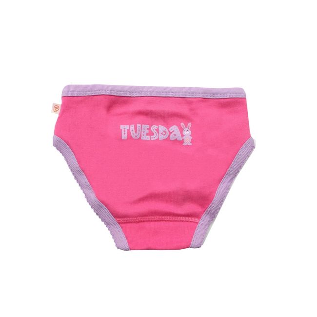 Chilotei din bumbac organic, pentru fete, Zoocchini, Zilele săptămânii, 5-6 ani - 7 buc KRTZOO32385