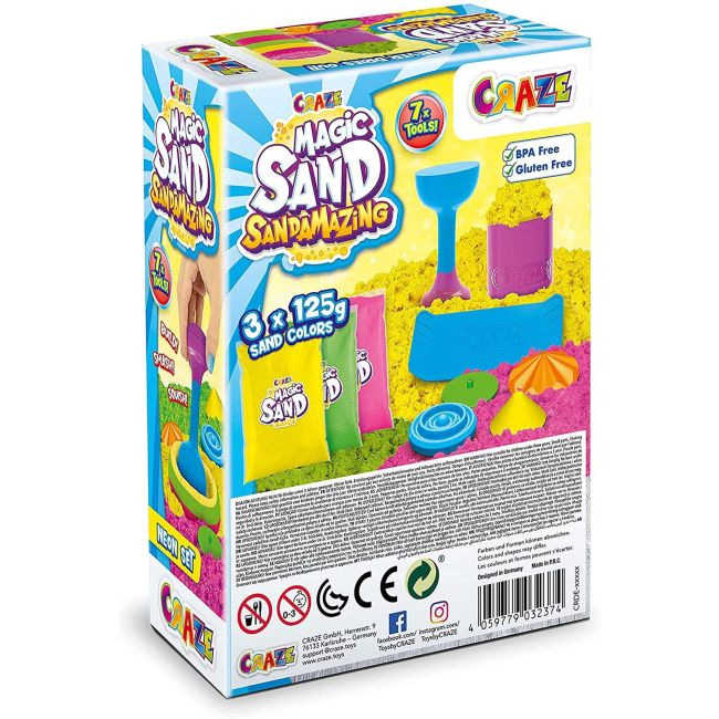 Craze - Nisip Kinetic - Set Joaca Neon ARTCRZ32374