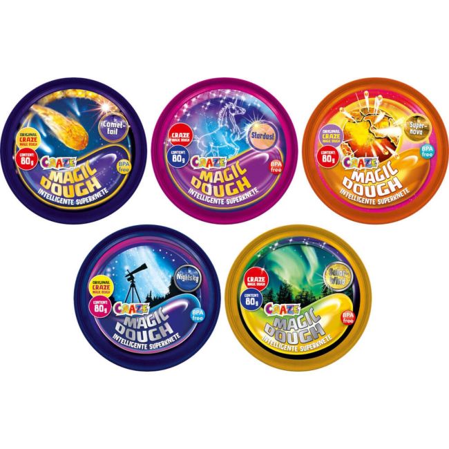 Craze - Plastilina 70 Grame- Galaxie - 6 Modele Diferite ARTCRZ35511