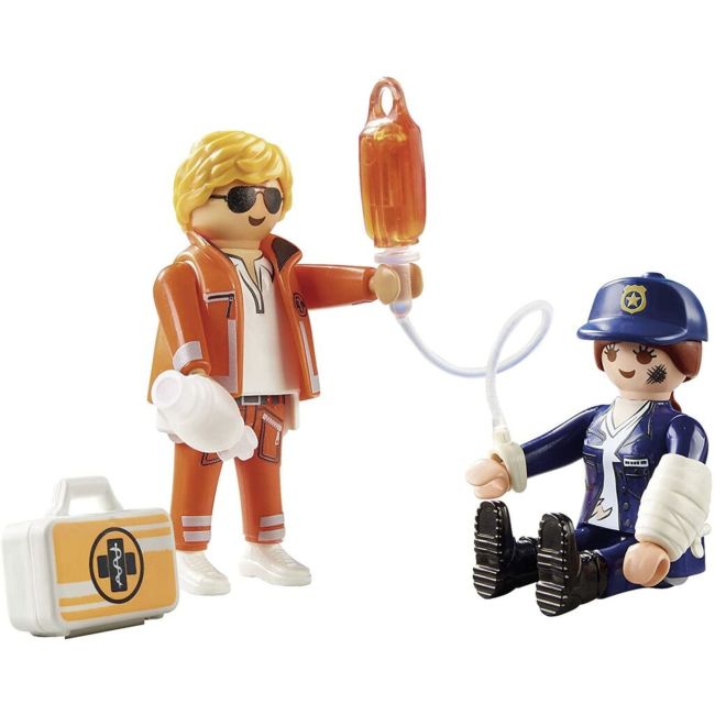 Playmobil - Set 2 Figurine - Doctor Si Politist ARTPM70823