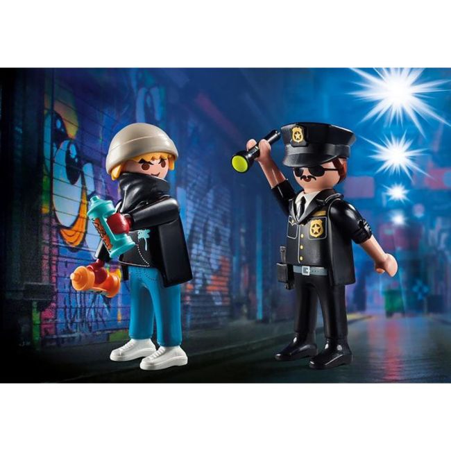 Playmobil - Set 2 Figurine - Politist Si Artist ARTPM70822