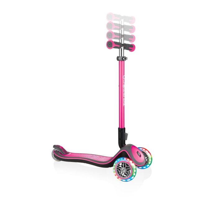 Trotineta pliabila globber elite deluxe lights roz funk444-410