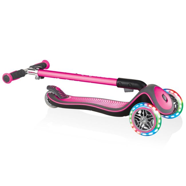 Trotineta pliabila globber elite deluxe lights roz funk444-410