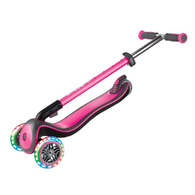 Trotineta pliabila globber elite deluxe lights roz funk444-410