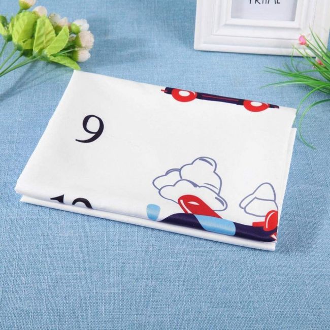 Suport textil tip Milestone subtire pentru fotografii memorabile Masinute DLL2mas1
