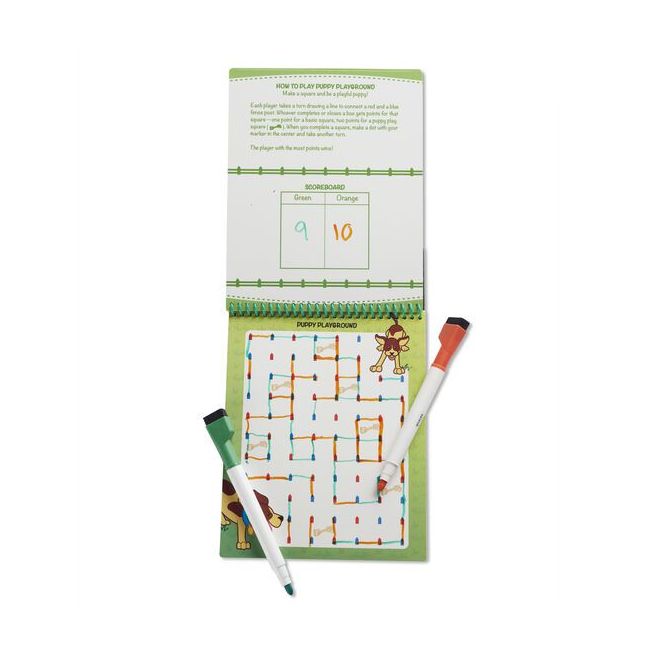 Carnet reutilizabil cu activitati si jocuri animale -melissa and doug - okemd30171