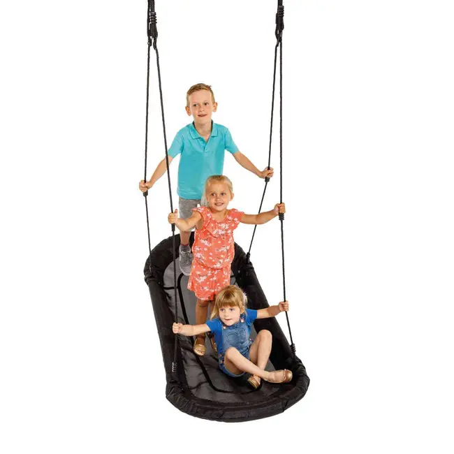 Leagan cuib oval grandoh negru pentru 3 copii kbt - okekbt197.003.006.001