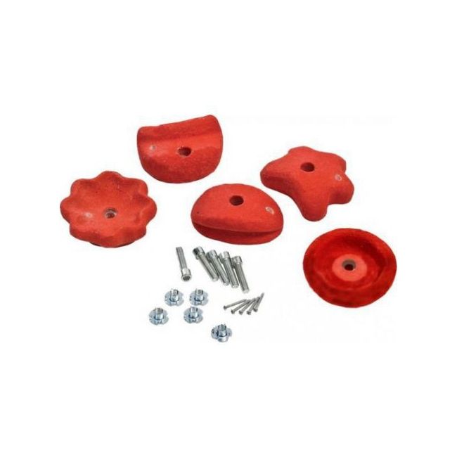 Set 5 pietre de catarat escalada mari, rosu, kbt - okekbt347.003.001.001