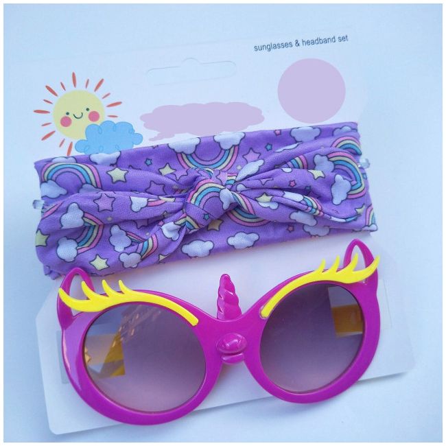 Set bentita si ochelari de soare - rainbow mbuv400-11.12-18 luni (marimea 21 incaltaminte)