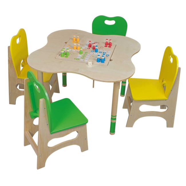 Set play corner cu masuta scaunele si jocuri- beleduc - okebel27010