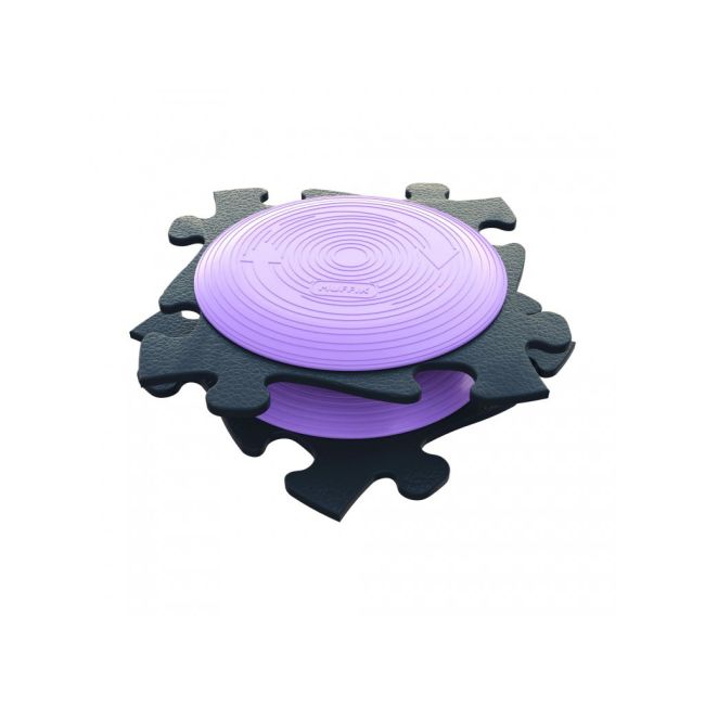 Covoras ortopedic senzorial puzzle set rotana gri-lila - okemfk-072-2